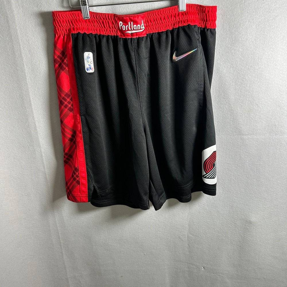 Nike Portland Trail Blazers City Edition 75th Anniversary Swingman Shorts Sz 42